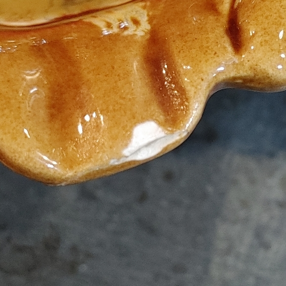 Large vintage Belgo pottery dish - Picture 5 of 6